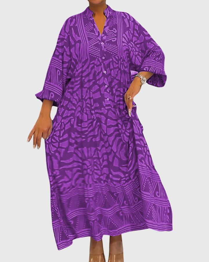 Wendelina | Maxikleid mit elegantem Print