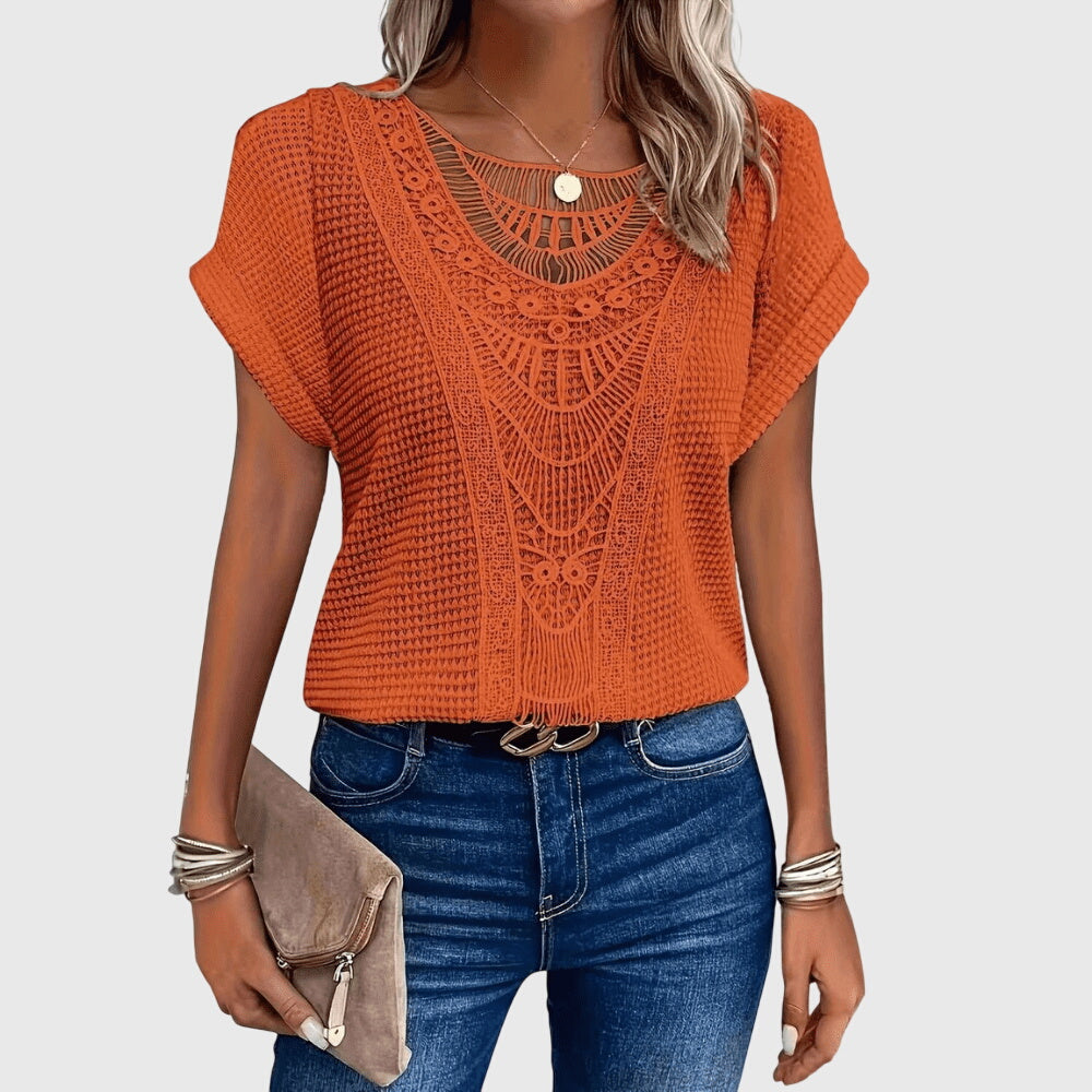 Georgette | Elegante Bluse im Ibiza-Stil