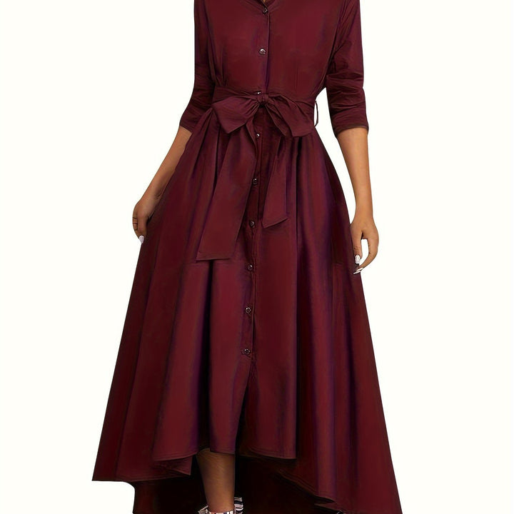 Annina | Geknöpftes Maxikleid perfekt für die Feiertage