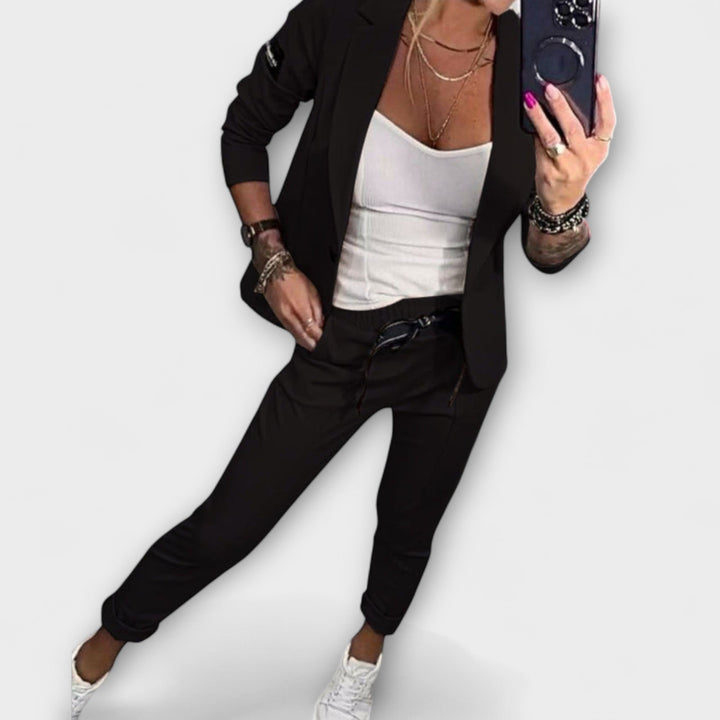 Nadescha | Elegantes Set aus Oberteil, Jacke und Hose