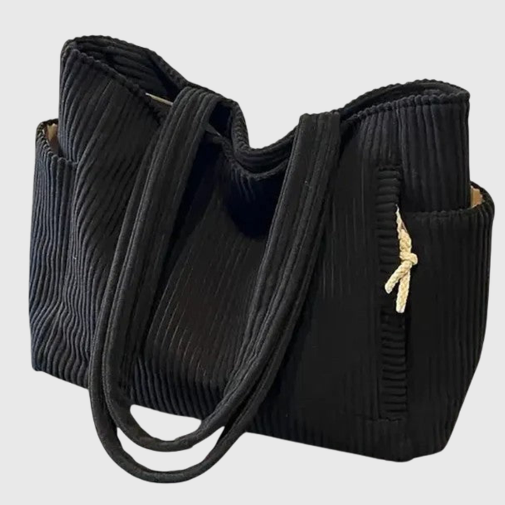 Klärli | Luxuriöse gerippte Tote mit Kordeldetails