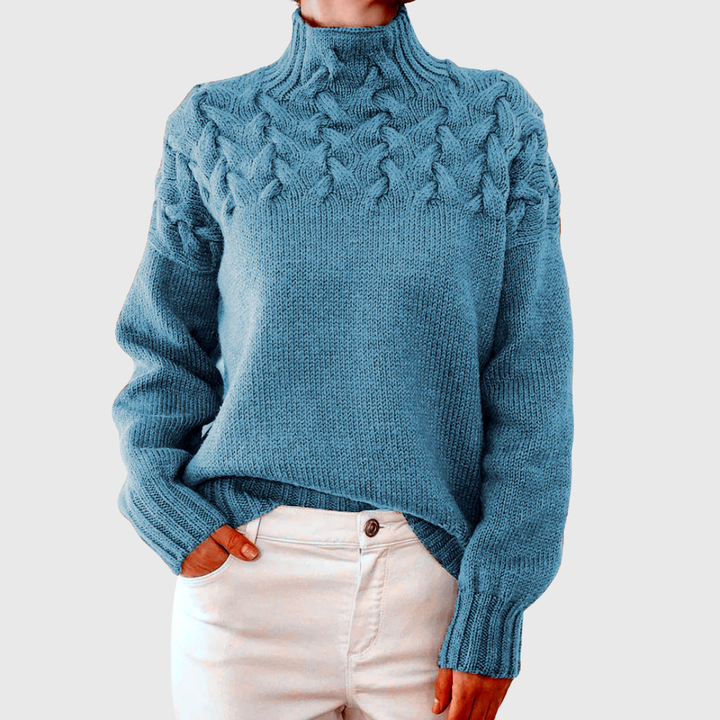 Leila | Warmer gestrickter Rollkragenpullover
