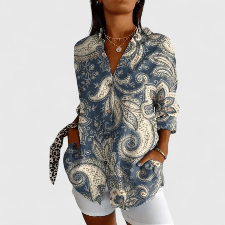 Kassandra | Elegante Blumenbluse