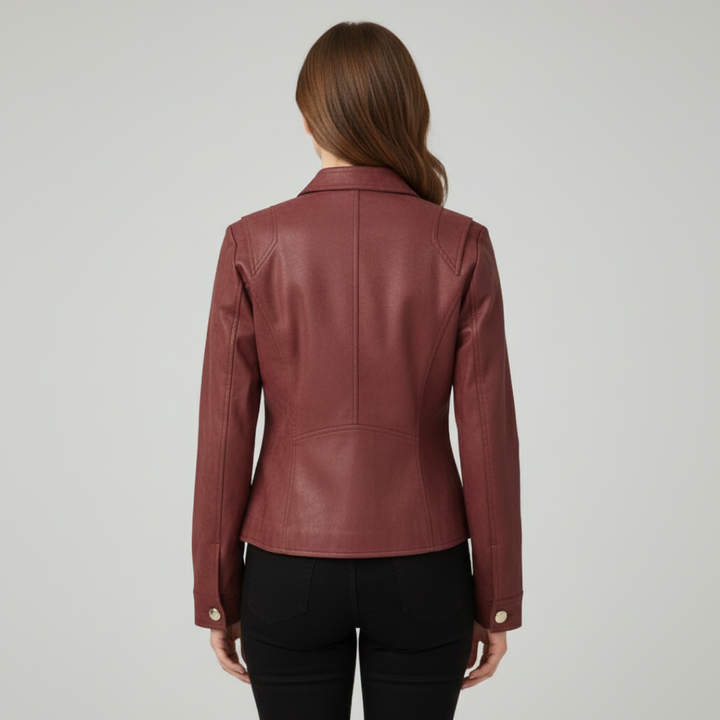 Lorena | Strukturierte Jacke mit Knöpfen