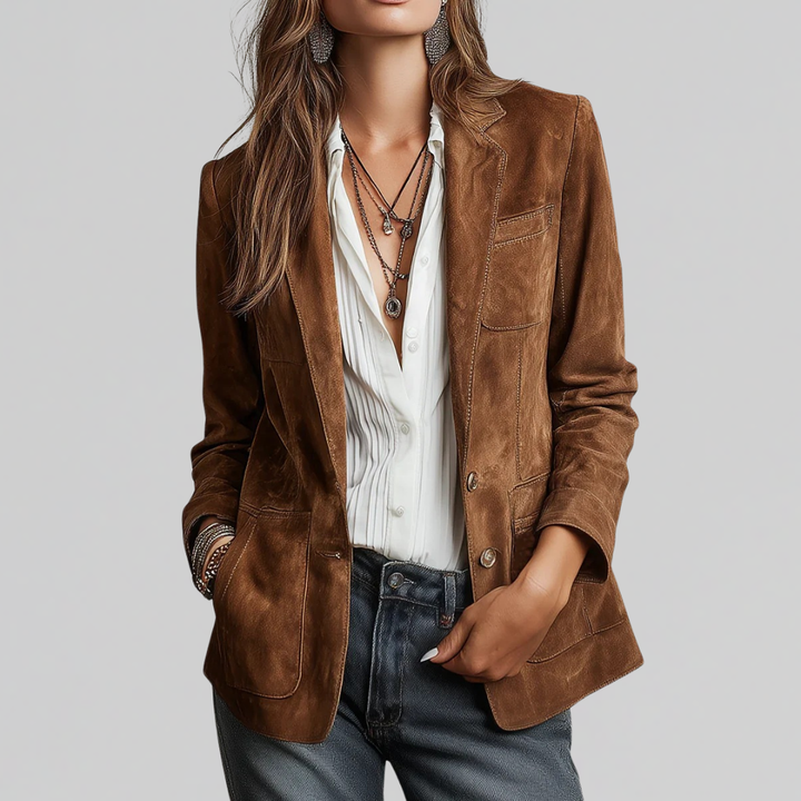 Marcia | Blazer aus weichem Wildleder