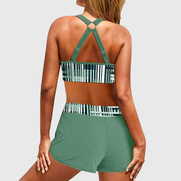 Ruth | Geripptes Bikini-Set mit hoher Taille