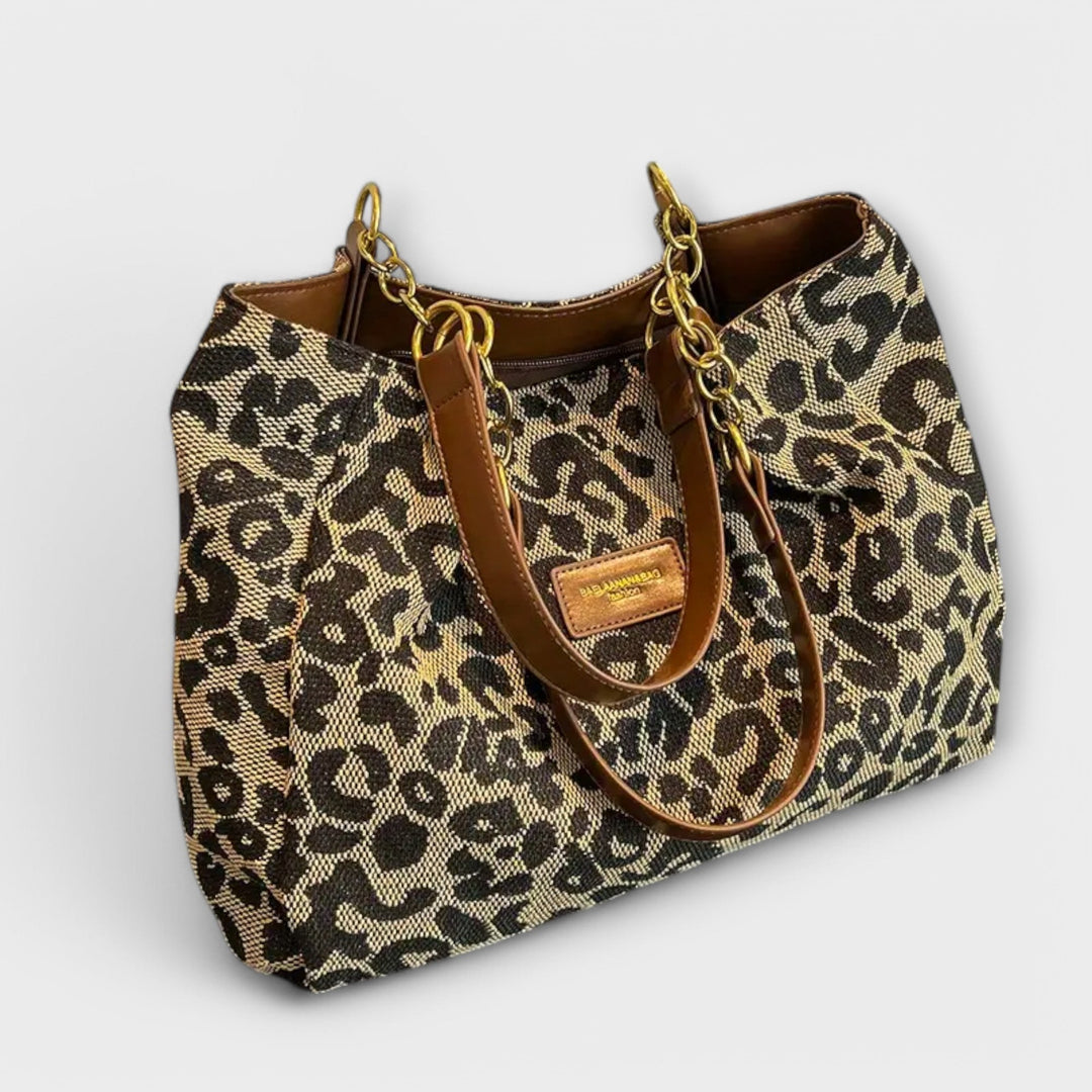 Erika | Leoparden-Tote aus Canvas