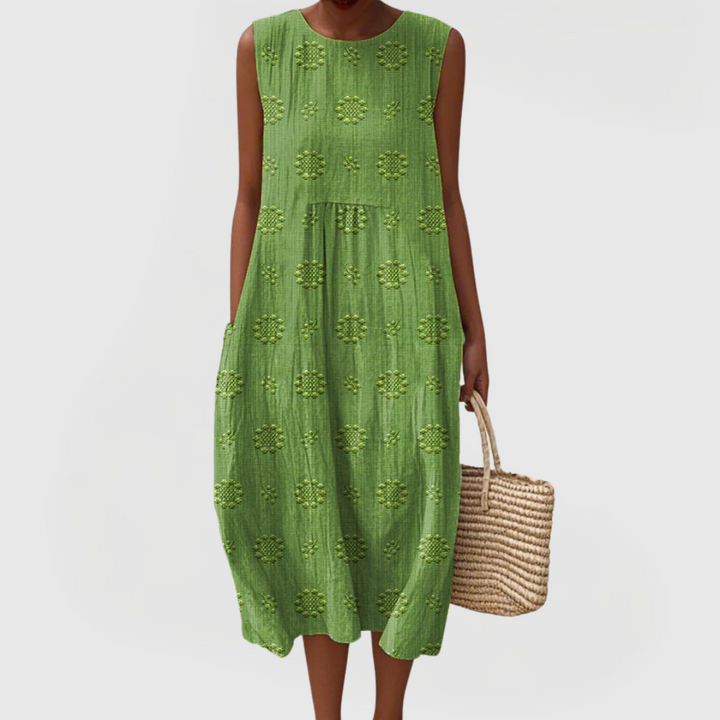 Sybille | Elegantes Kleid mit Taschen