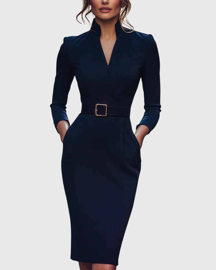 Claudia | Das Power-Maxikleid mit Gürtel