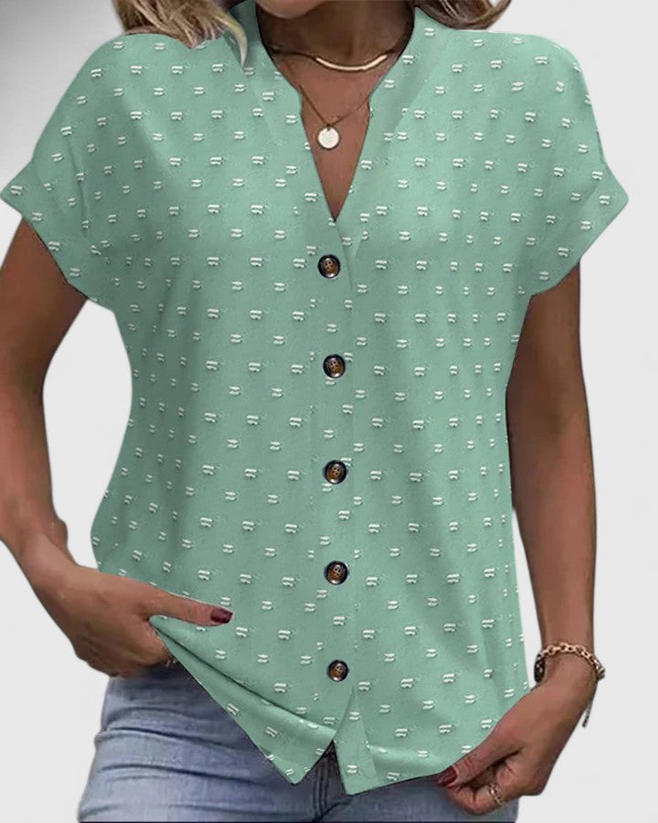 Céline | Bequeme Bluse mit V-Ausschnitt