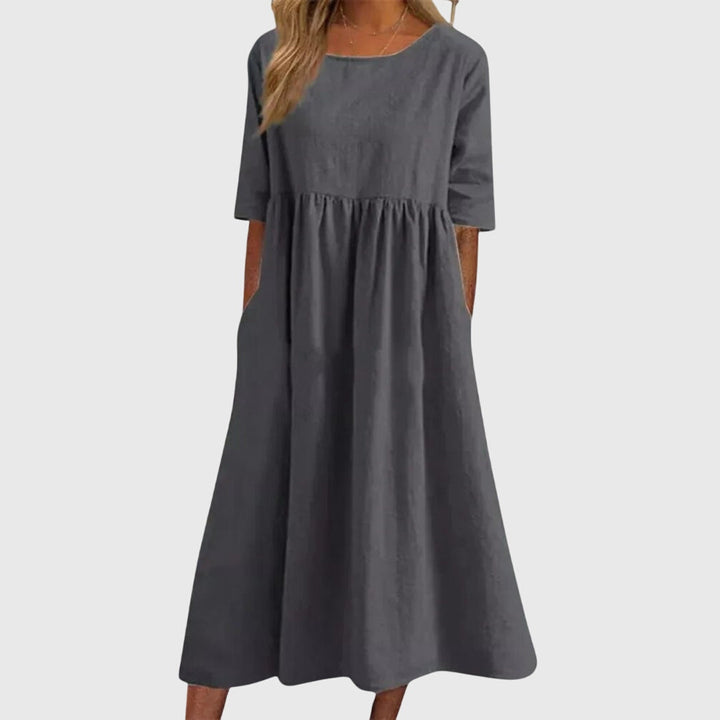 Bernadette | Elegantes Kleid mit kurzen Ärmeln