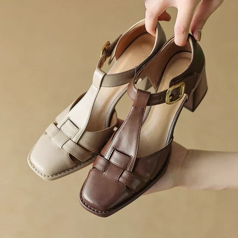 Chiara | Sandalen mit quadratischer Spitze