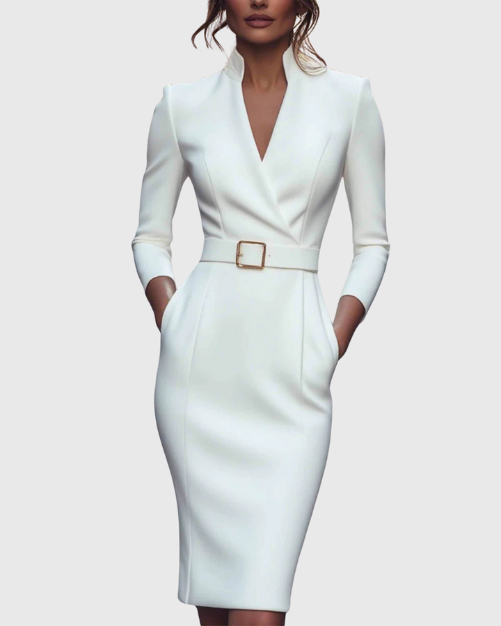 Claudia | Das Power-Maxikleid mit Gürtel