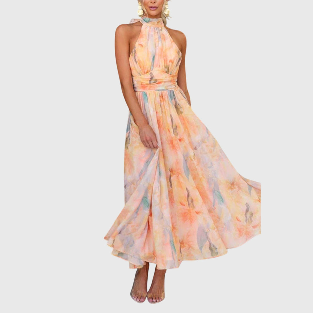 Annarosa | Rückenfreies Maxikleid