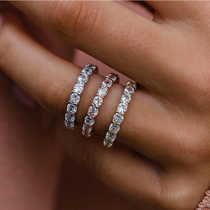 Liselotte | Diamantring mit Doppelband