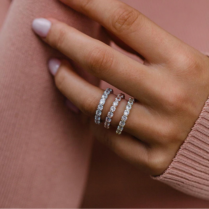 Liselotte | Diamantring mit Doppelband