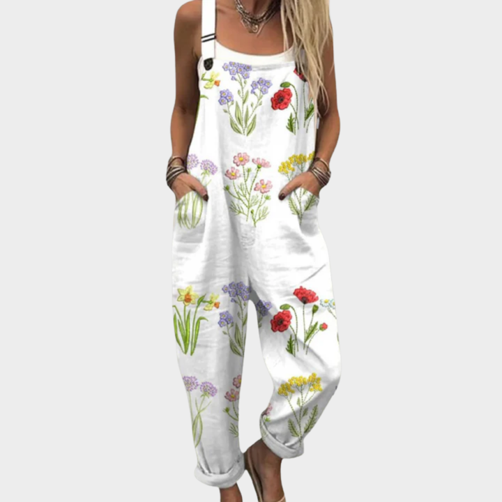 Albertina | Latzhose mit Wildblumen