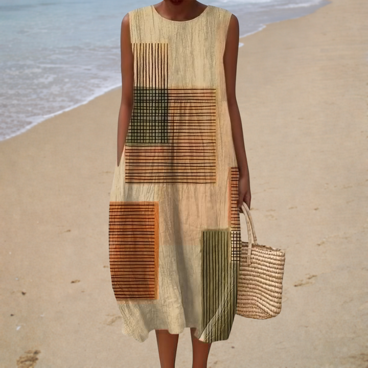 Therese | Bequemes ärmelloses Sommerkleid
