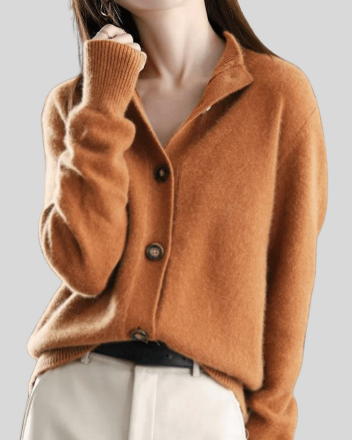 Nadja | Kaschmir-Cardigan im Retro-Stil