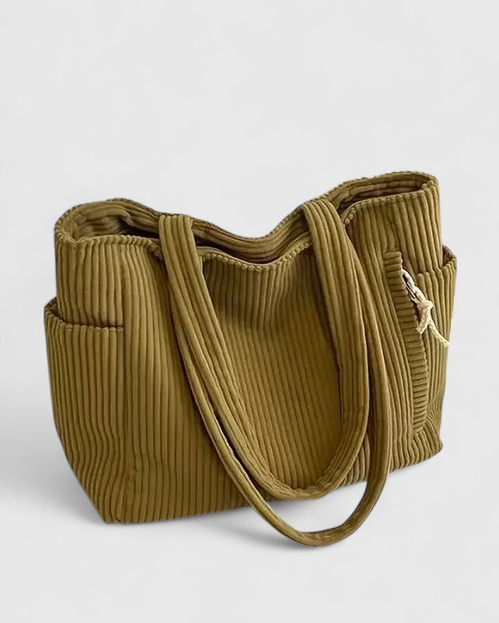 Klärli | Luxuriöse gerippte Tote mit Kordeldetails