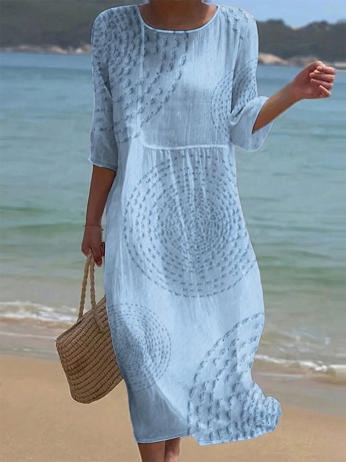 Clémence | Lässiges besticktes Kleid