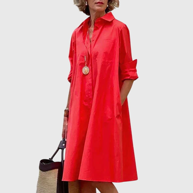 Veronika | Elegantes Kleid mit Taschen