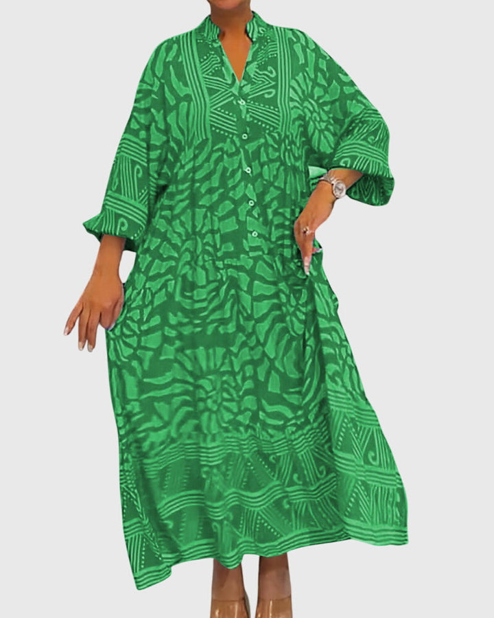 Wendelina | Maxikleid mit elegantem Print