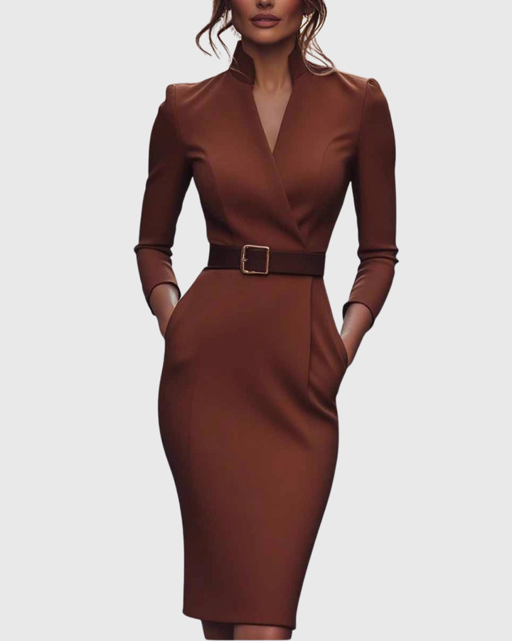Claudia | Das Power-Maxikleid mit Gürtel