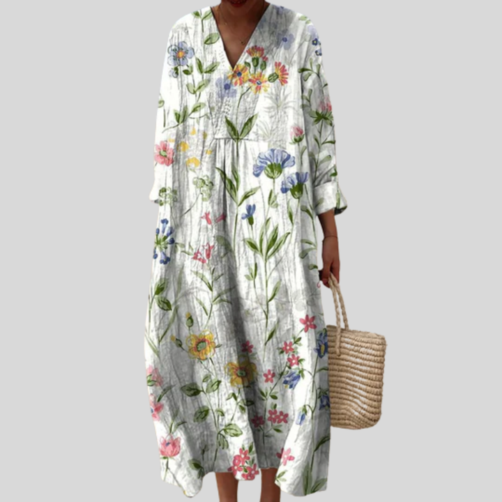Agnes | Schmeichelndes bedrucktes Sommerkleid