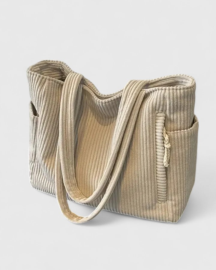 Klärli | Luxuriöse gerippte Tote mit Kordeldetails