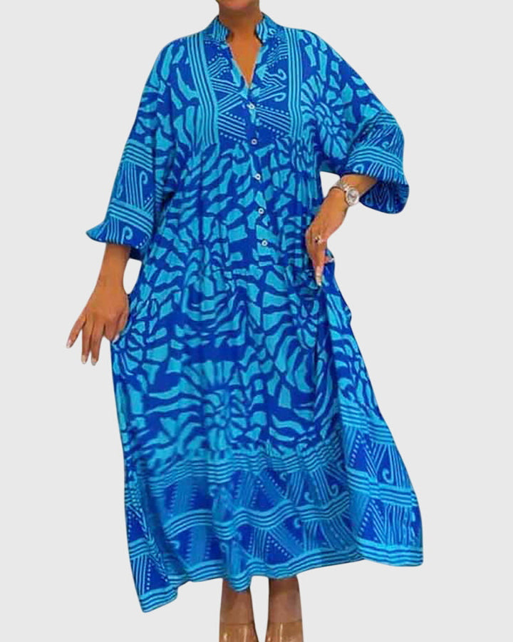 Wendelina | Maxikleid mit elegantem Print