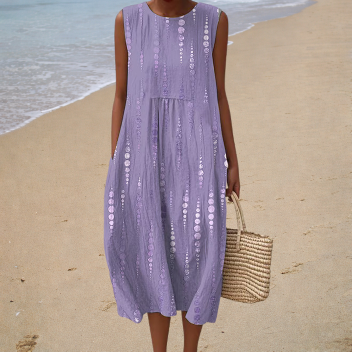 Regina | Bequemes ärmelloses Sommerkleid