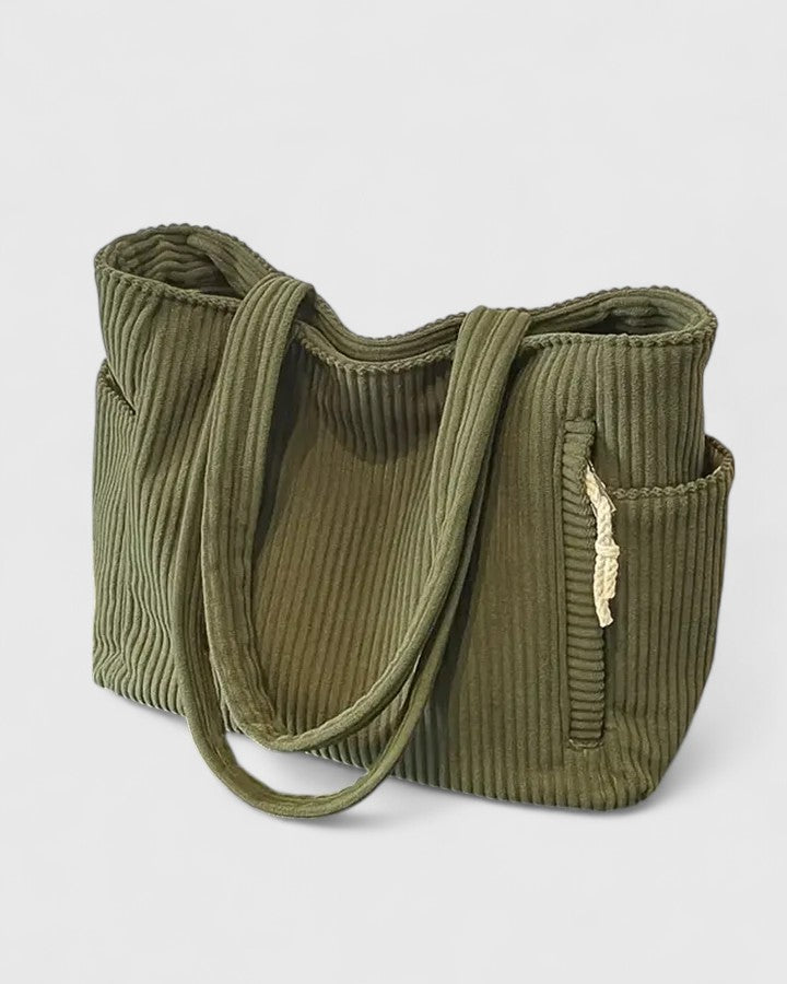 Klärli | Luxuriöse gerippte Tote mit Kordeldetails