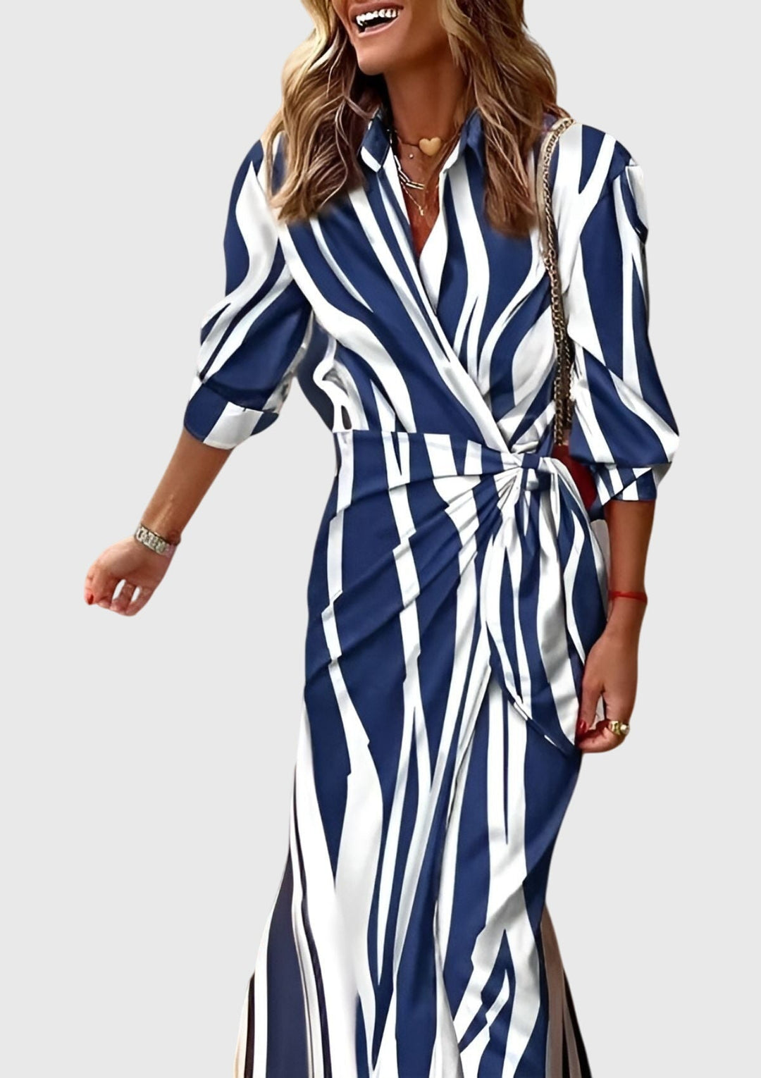 Elodie | Elegantes Wickelkleid mit Print