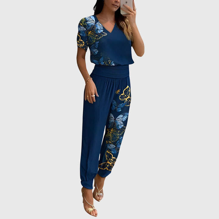 Samanta | Elegantes Blusen- und Hosen-Set