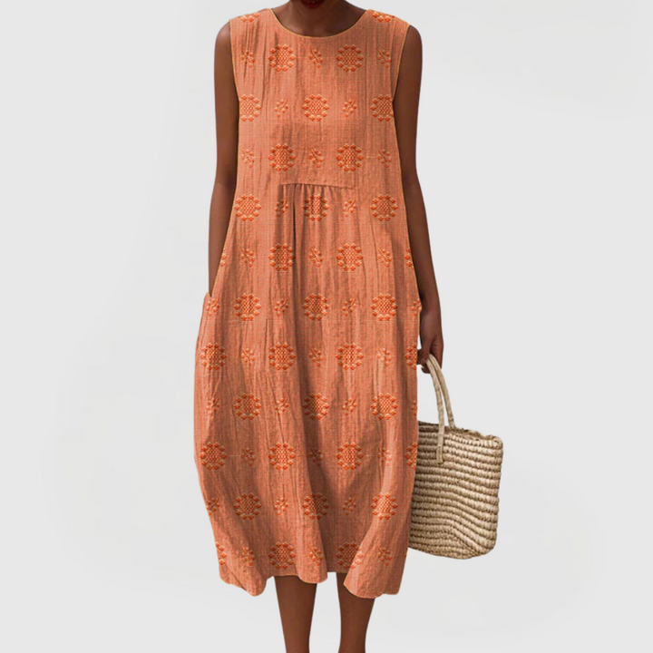 Sybille | Elegantes Kleid mit Taschen