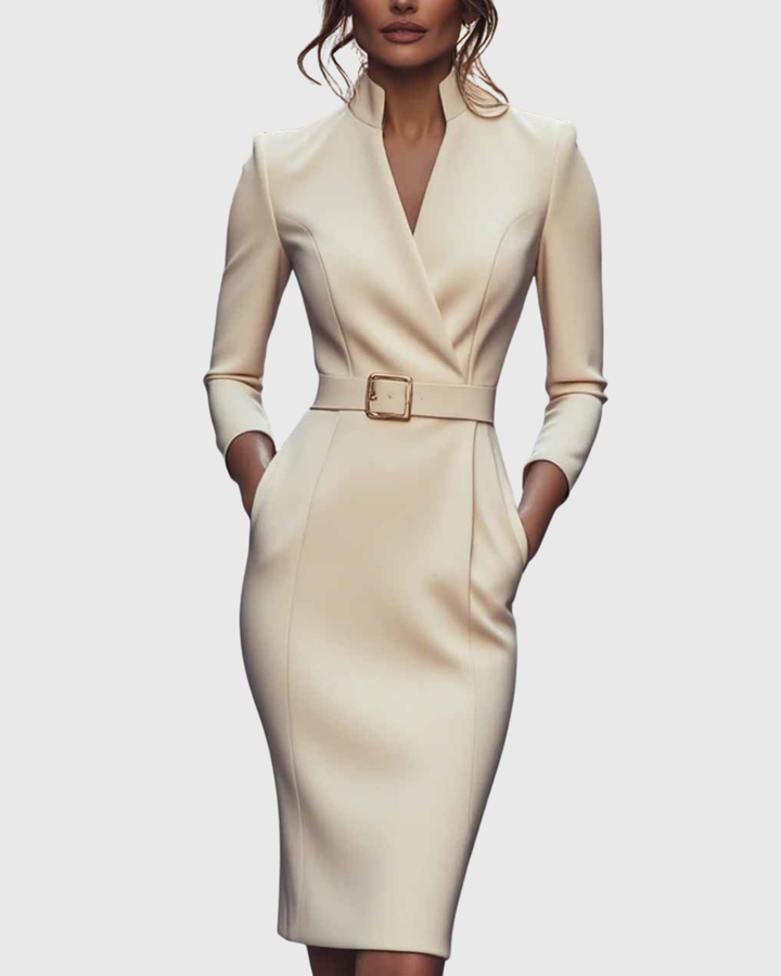 Claudia | Das Power-Maxikleid mit Gürtel