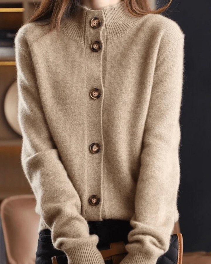 Nadja | Kaschmir-Cardigan im Retro-Stil