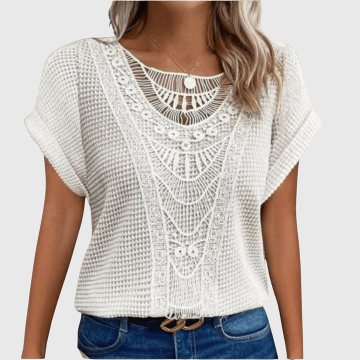 Georgette | Elegante Bluse im Ibiza-Stil
