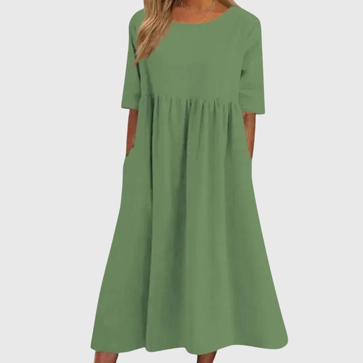 Bernadette | Elegantes Kleid mit kurzen Ärmeln