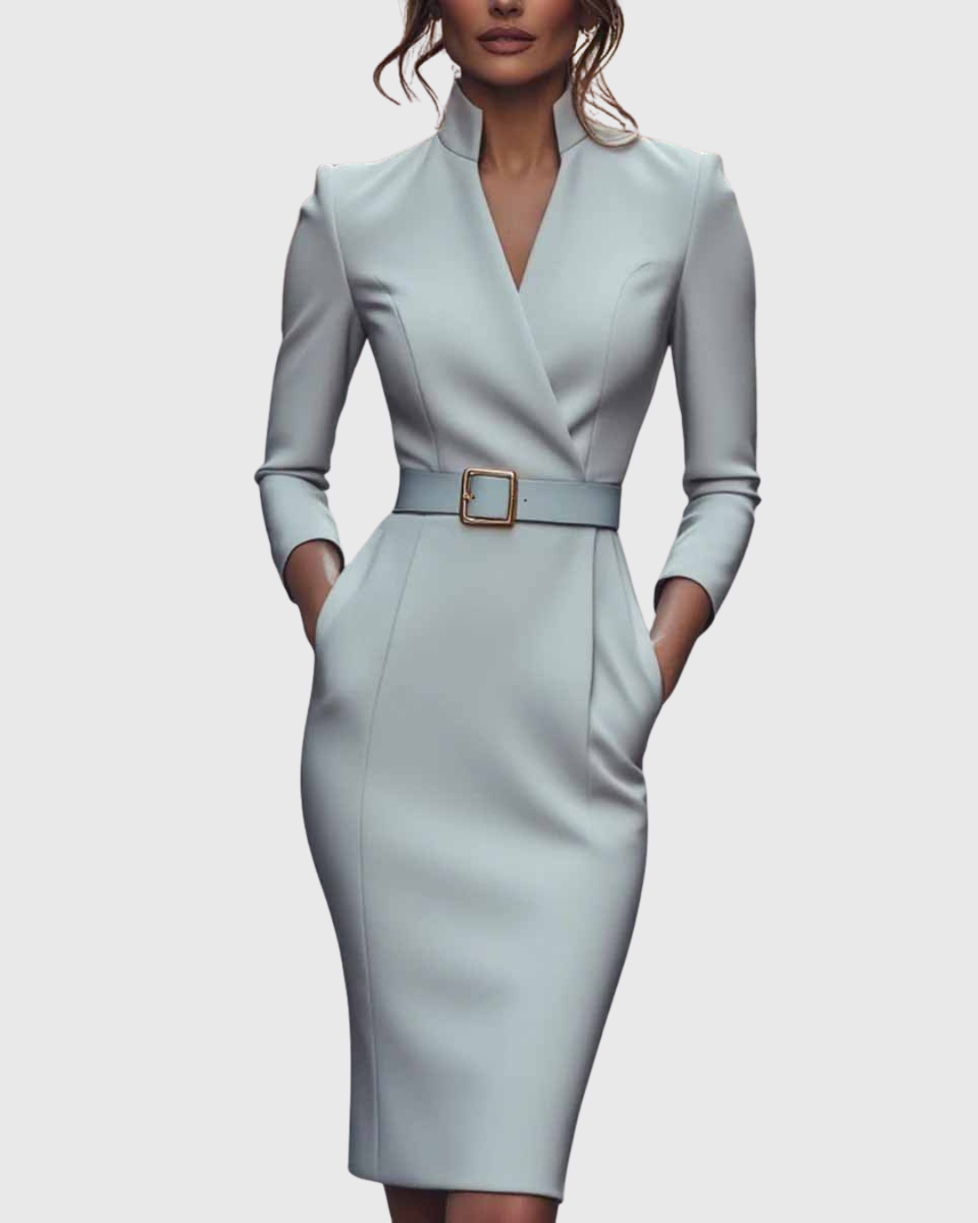 Claudia | Das Power-Maxikleid mit Gürtel