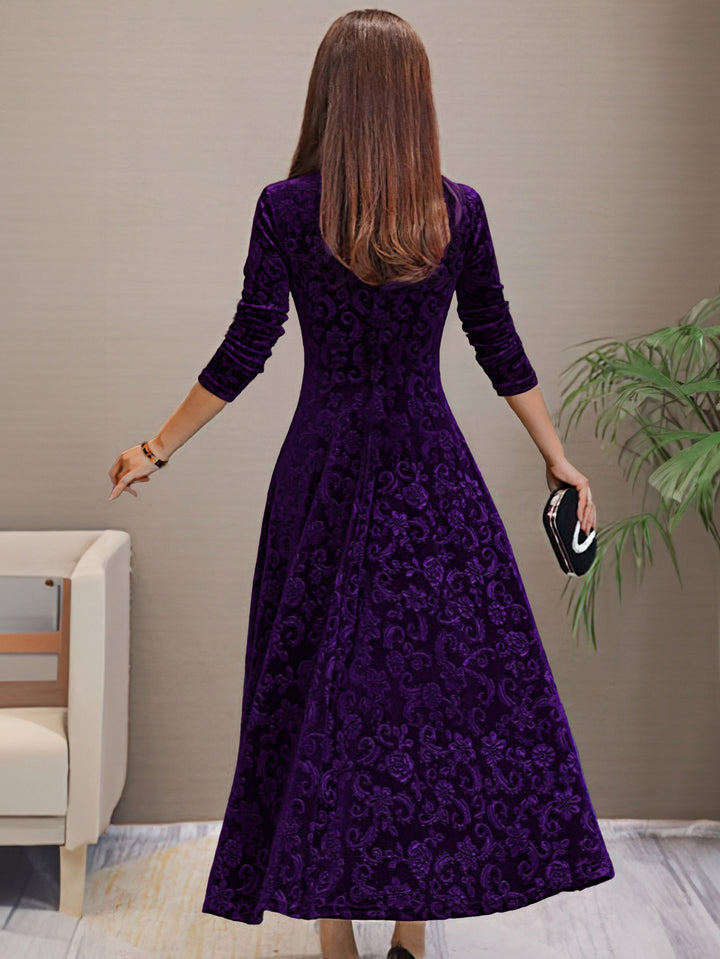 Cécile | Elegantes Samtkleid für die Feiertage