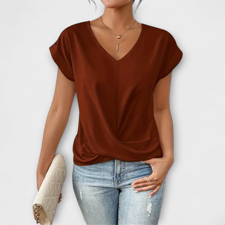 Hannah | Elegantes Oberteil mit V-Ausschnitt
