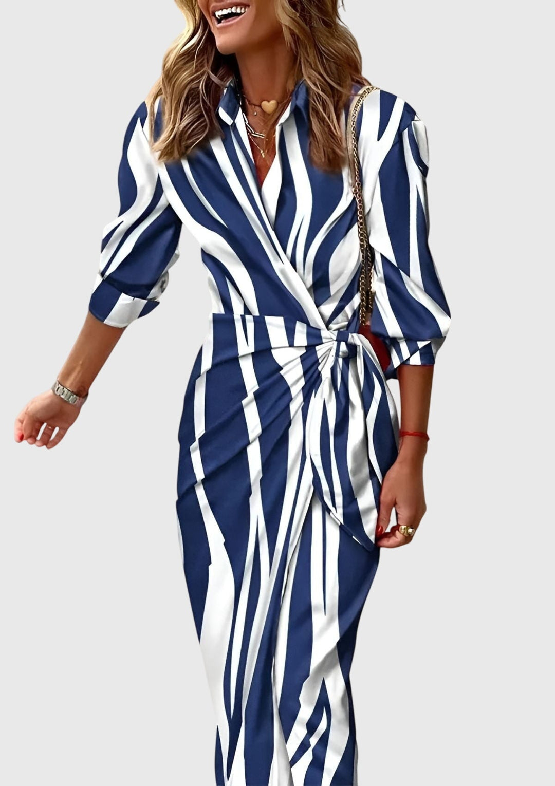 Elodie | Elegantes Wickelkleid mit Print