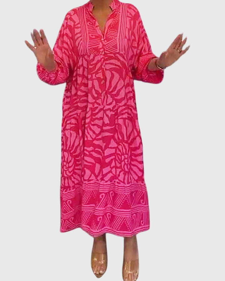 Wendelina | Maxikleid mit elegantem Print