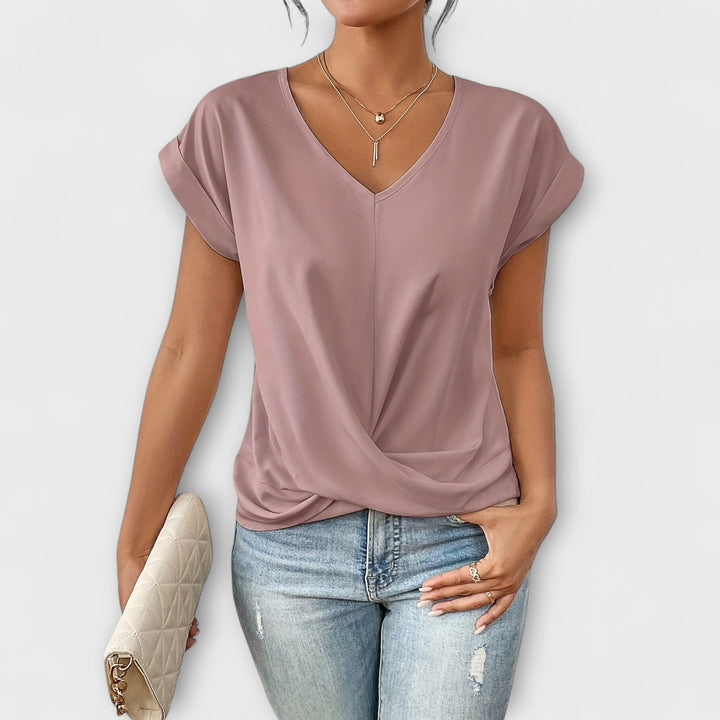Hannah | Elegantes Oberteil mit V-Ausschnitt