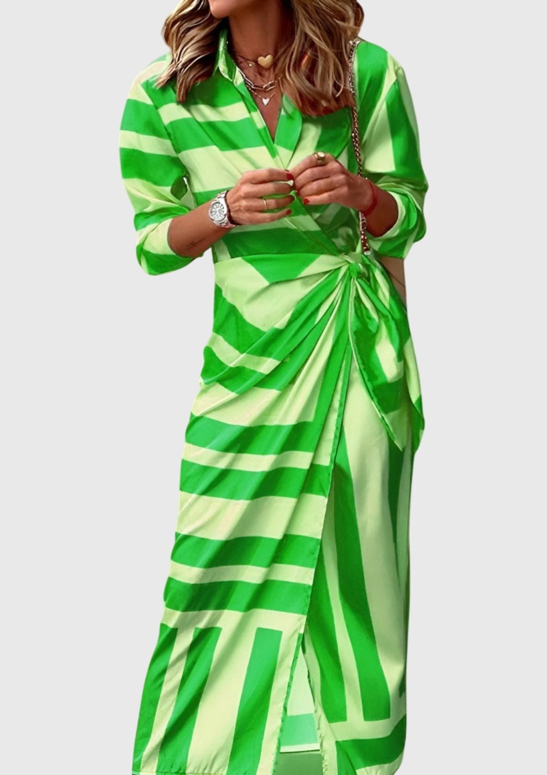 Elodie | Elegantes Wickelkleid mit Print