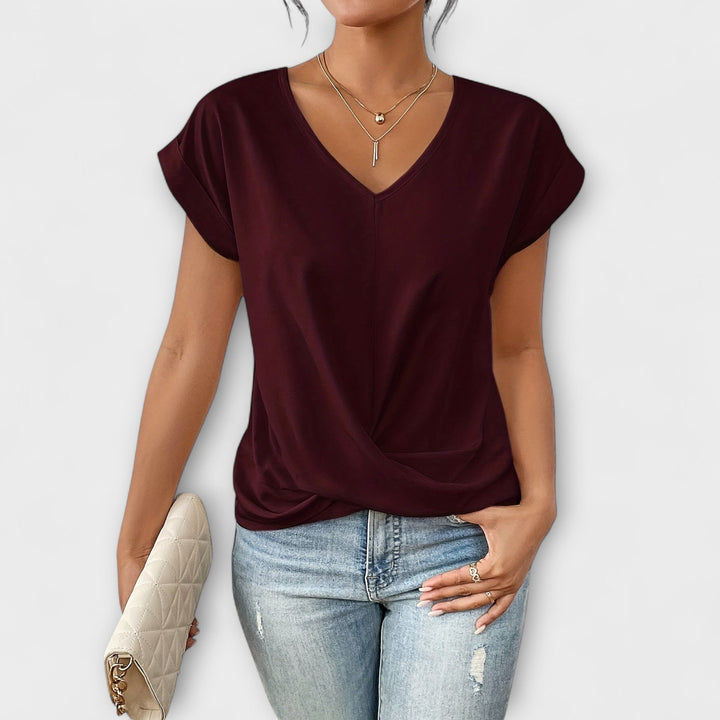 Hannah | Elegantes Oberteil mit V-Ausschnitt