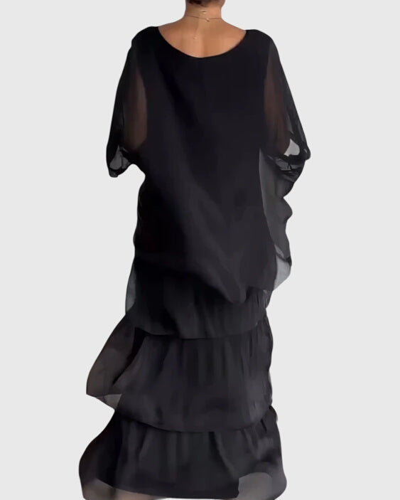 Placida | Elegantes langes fliessendes Kleid