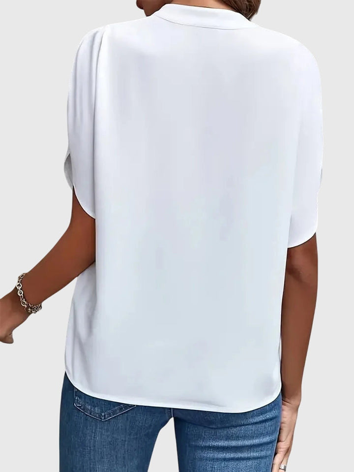 Ella | Weiche elegante Bluse mit V-Ausschnitt